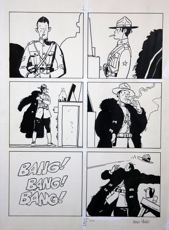 Jesuit Joe - Pl #5 par Hugo Pratt - Planche originale