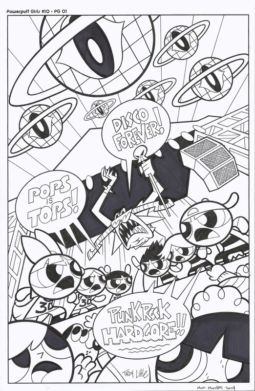 The Powerpuff Girls #10 Splash ft The Rowdyruff Boys - Troy Little - IDW - Comic Strip