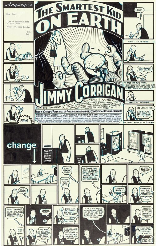 Chris Ware - Jimmy Corrigan - Planche originale