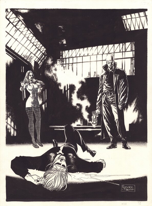 For sale - Roberto De Angelis, Nathan Never #071 [Blocco mentale] couverture - Original Cover