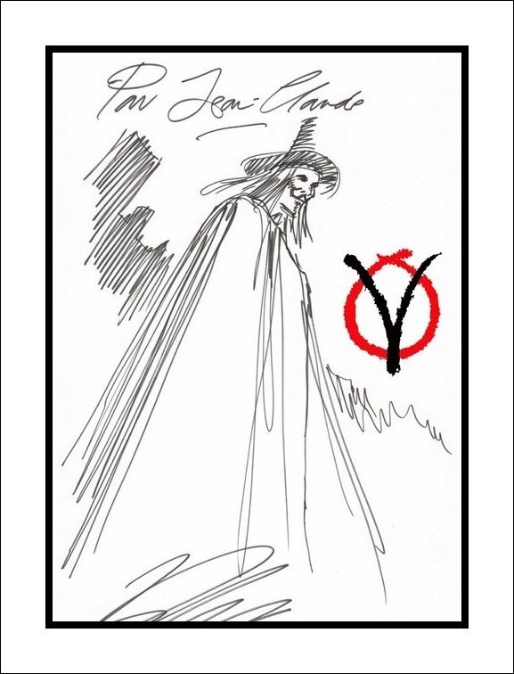 V for Vendetta par David Lloyd - Dédicace