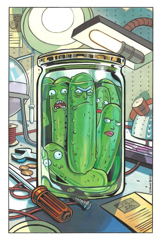 Benjamin Dewey, Rick and Morty Presents Pickle Rick #1 - Couverture originale