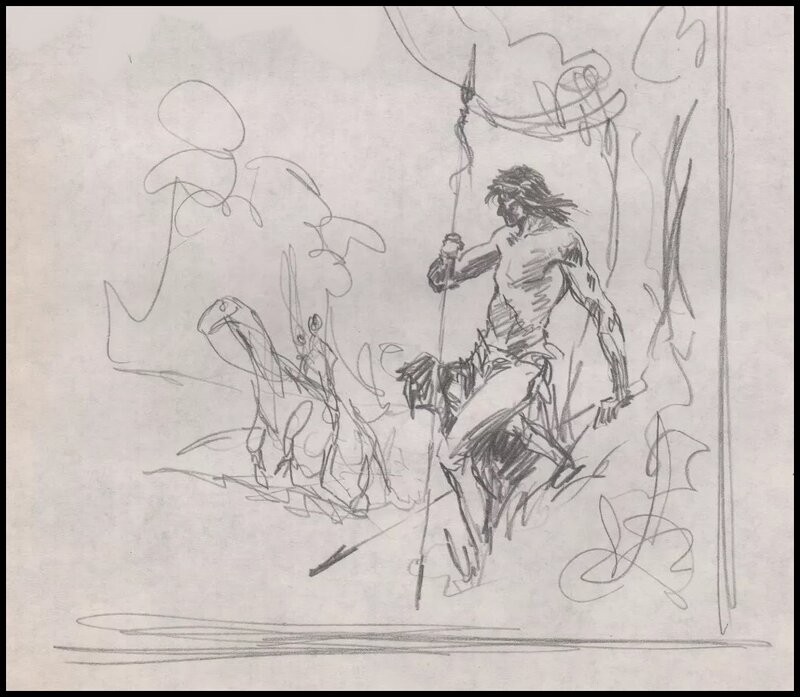 Roy KRENKEL  -  TARZAN - Œuvre originale