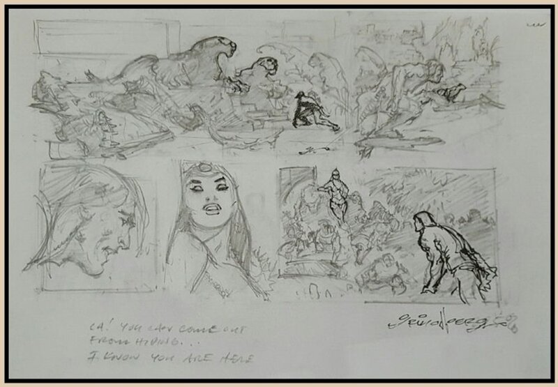 Tom GRINDBERG  -  TARZAN - Œuvre originale