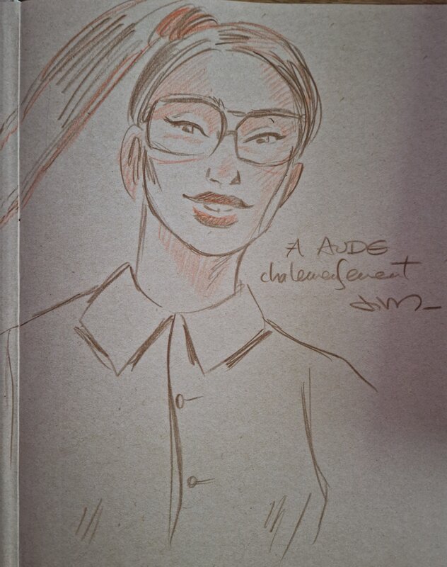 Dédicace de Jim dans Zoé Carrington tome 1 - Sketch