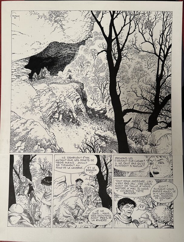 Hermann, Les Tours de Bois Maury - Planche originale
