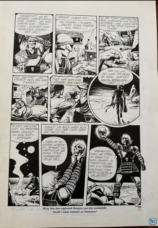 César Spadari, In Strange Land 1 A Japanese Phantom - Planche originale