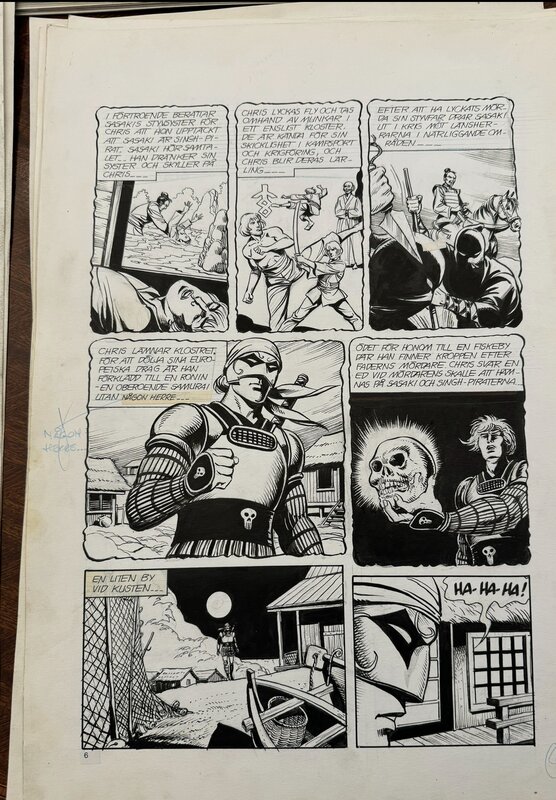 César Spadari, In Strange Land 2 a Japanese Phantom - Planche originale