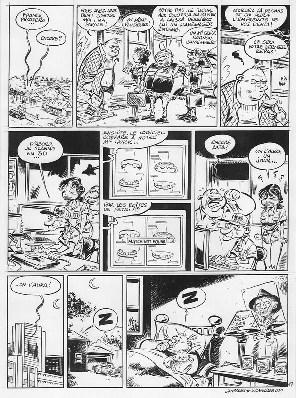 En vente - Serge Carrère, Gag17 Scientiflics Tome1 - Planche originale