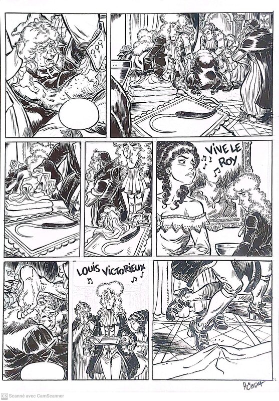 Le royal fondement par Eric Hübsch - Planche originale