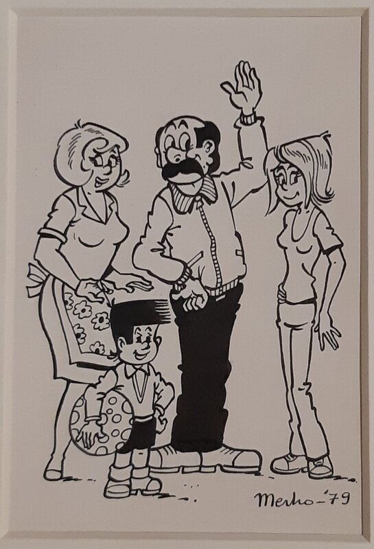 Kiekeboe par Merho - Illustration originale