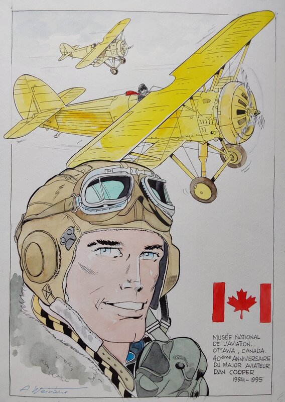 Dan Cooper par Albert Weinberg - Illustration originale
