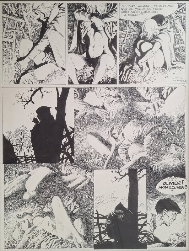 Hermann - Les tours de Bois-Maury - T2 Eloise de Montgri p33 - Planche originale