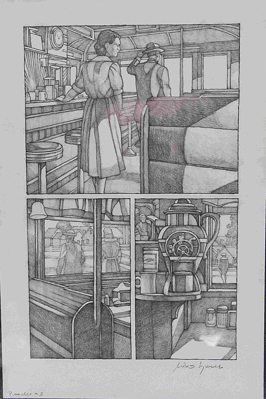 La loterie par Miles Hyman - Planche originale