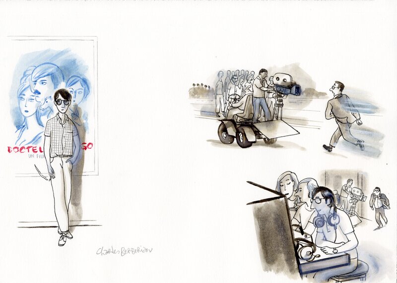 For sale - Charles Berberian, Une éducation orientale – Ensemble de cases originales 3 – pages 66 et 67 - Comic Strip
