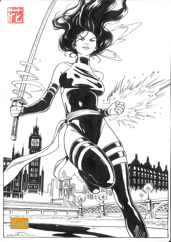 Psylocke by Cristina Mormile - Original Illustration