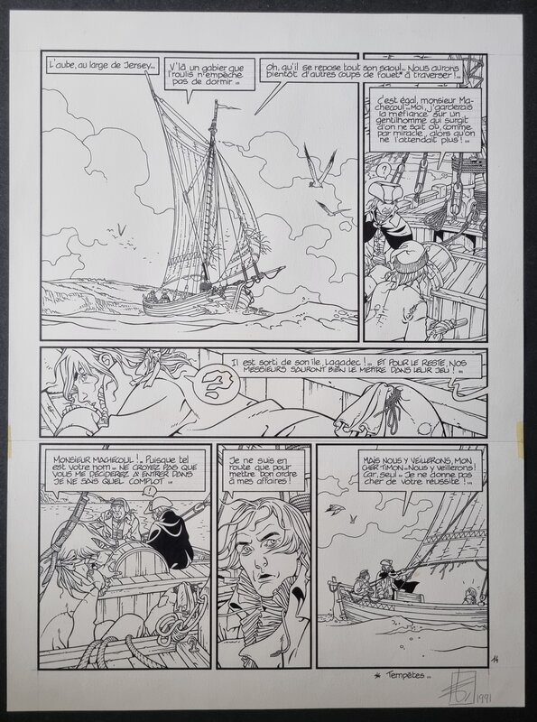 Timon des blés par Érik Arnoux - Planche originale