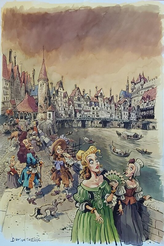 Nicolas Dumontheuil, L'impudence des chiens - Planche originale