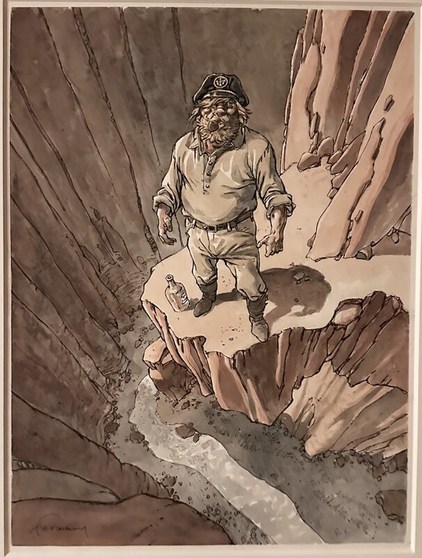 Hermann, Bernard Prince - Barney Jordan dans la carrière - Original Illustration