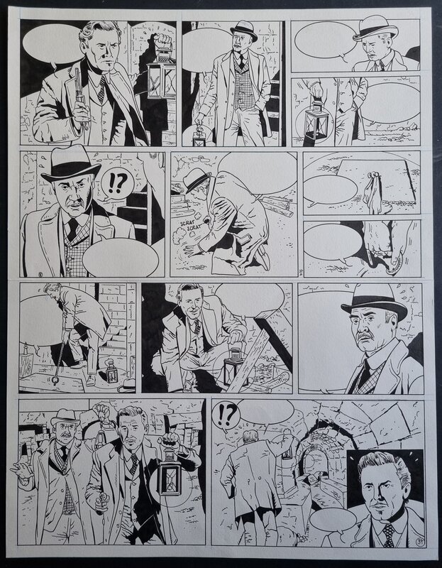 Frédéric Marniquet, Les mystères de Whitechapel -Sir Henry Chapman - planche originale - Planche originale