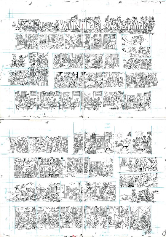 Sergio Aragonés, A MAD Look at Winter Vacation - Comic Strip