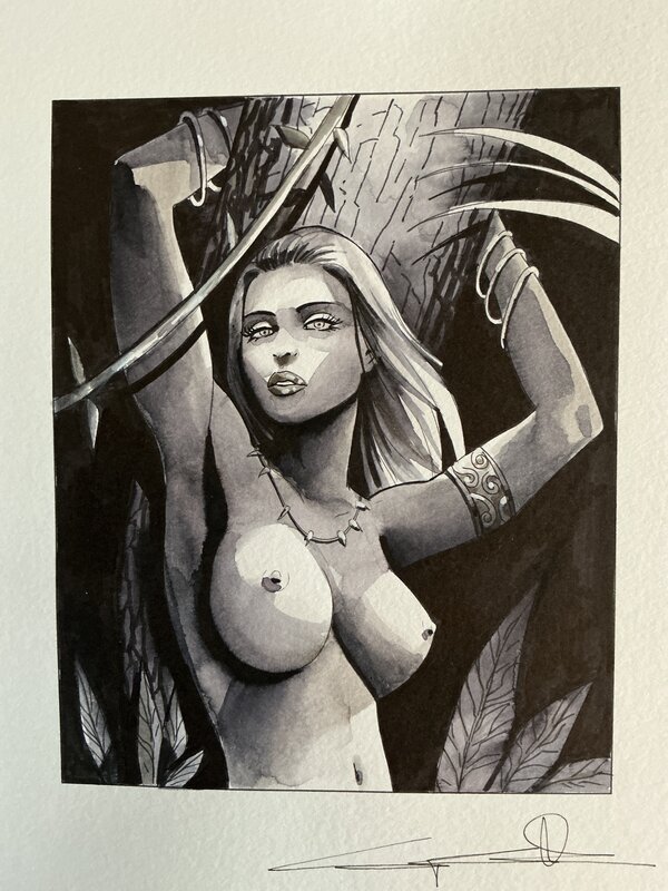 Guiseppe Candita, Sheena queen of the jungle - Illustration originale