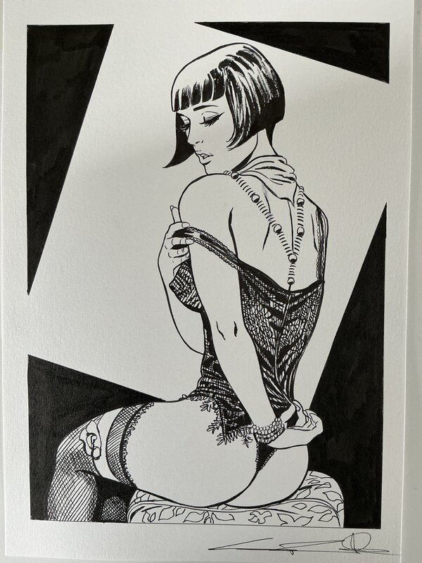 Guiseppe Candita, Tributo a Crepax Valentina - Illustration originale