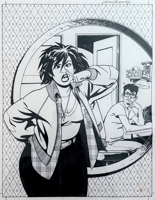 Jaime Hernandez, Love and Rockets #26 Cover - Original Cover