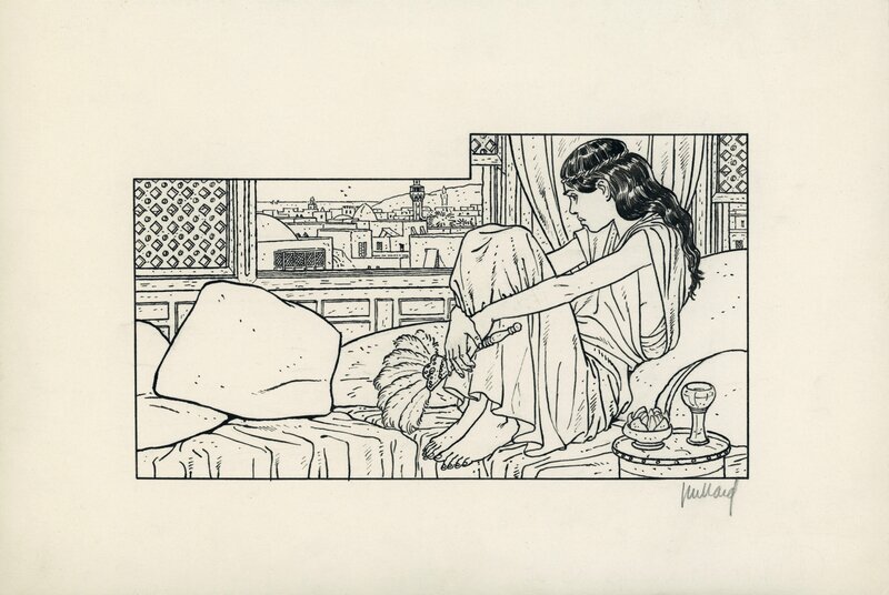 Le jeune Mamelouk by André Juillard - Original Illustration