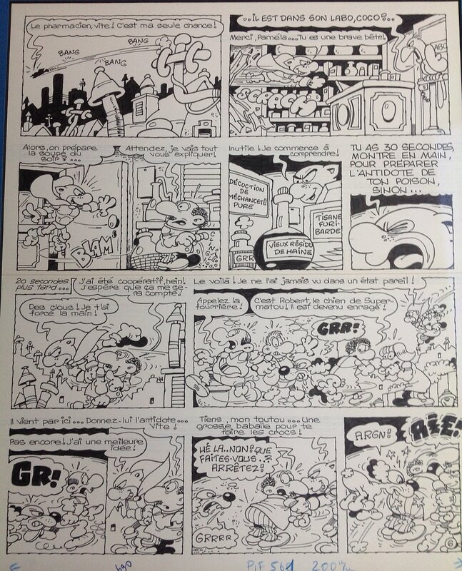 Jean-Claude Poirier, Supermatou : un mauvais rhume - Comic Strip
