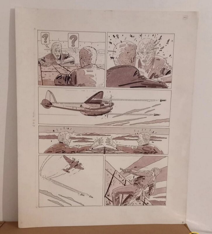 En vente - Claude Renard, L'évasion d'Ivan Casablanca - Planche originale