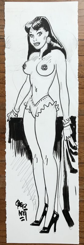 Pin Up par Jordi Bernet - Illustration originale