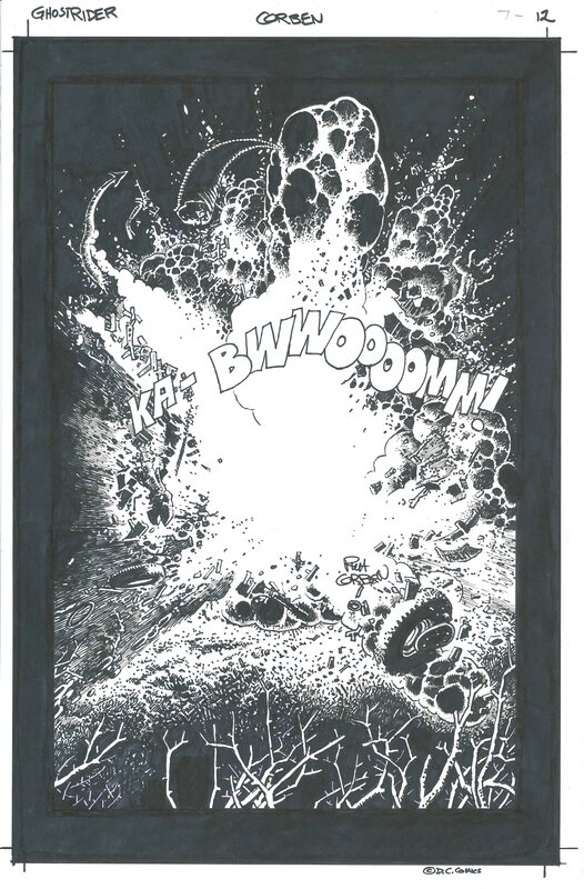 Richard Corben, Ghost Rider #7 - Hell to Pay part 2 pl12 - Planche originale