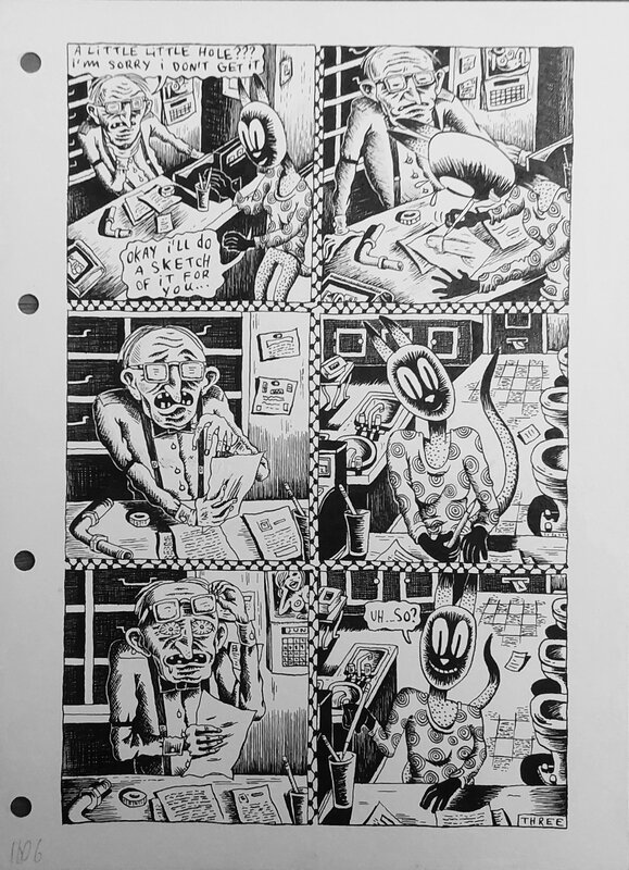 Dirty Plotte par Julie Doucet - Planche originale