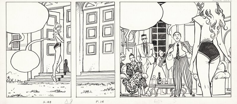 Milo Manara, Le Parfum de l’invisible #1 - 3e strip p.16 - Comic Strip