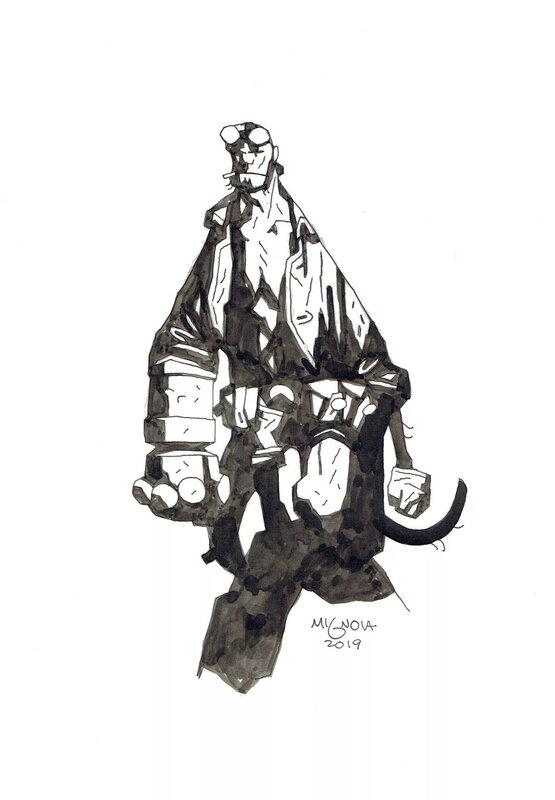 Mike Mignola Hellboy - Illustration originale
