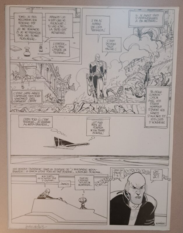 Moebius INCAL ORIGINE DU METABARON - Planche originale