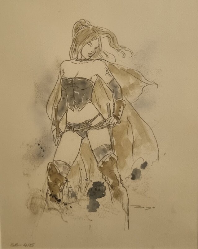 Dessin original par Luis Royo - Planche originale