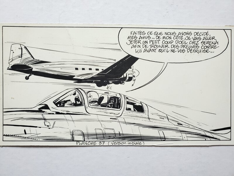 William Vance, BOB MORANE   T18 LES CONTREBANDIERS DE L'ATOME - Planche originale