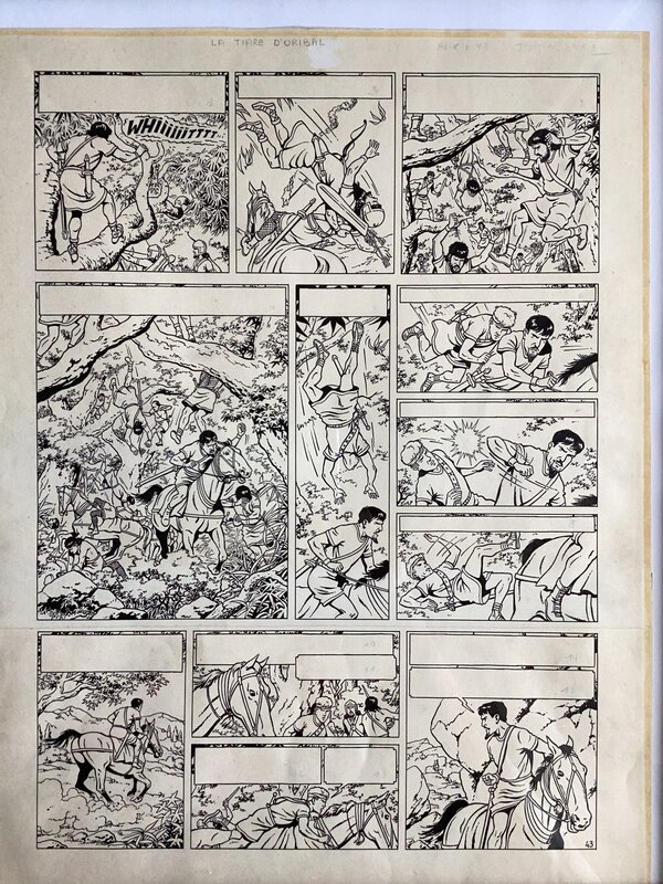 Jacques Martin, Alix , La tiare d’Oribal - Planche originale