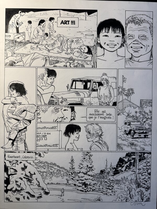 Le Voyage en Italie par Cosey - Planche originale