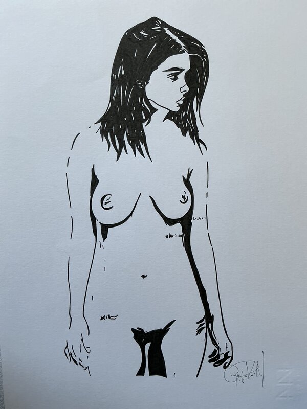 Dessin d’un modèle by Gioele Pavan - Original Illustration
