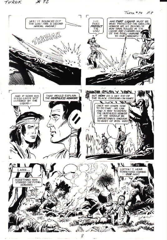 Alberto Giolitti, Turok, Son of Stone #72 pg. 8 - Comic Strip