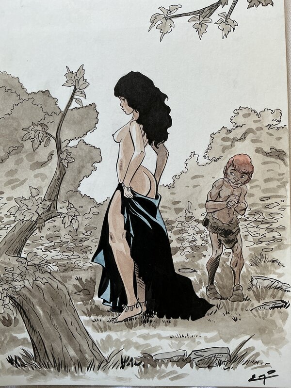 Contes et légendes par Éric Godeau - Illustration originale