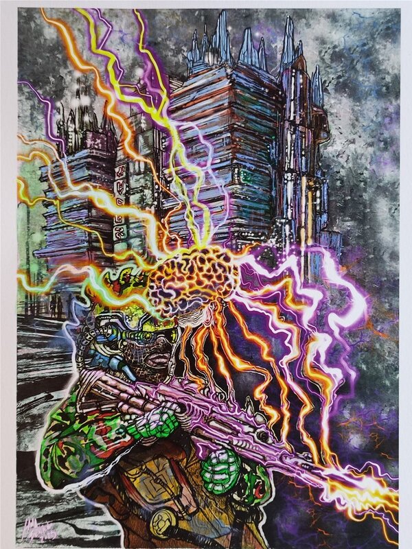 Gamabenzeno, Le soldat du futur 1 - Original Illustration