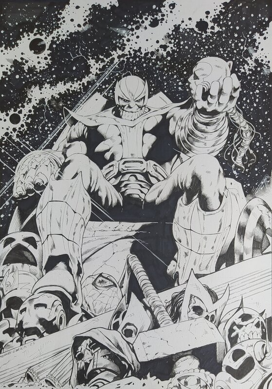 Manuel Garcia - Thanos wins commission - Illustration originale