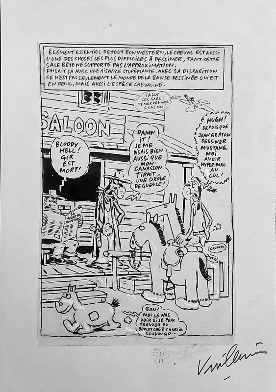 Hommage à Giraud par Philippe Vuillemin - Illustration originale