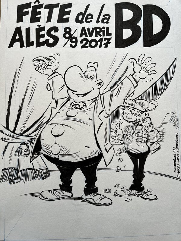 For sale - Serge Carrère, Affiche festival BD Alès 2017 - Comic Strip