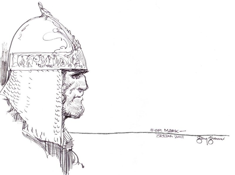 Conan Book Drawing by Gary Gianni - Original Illustration