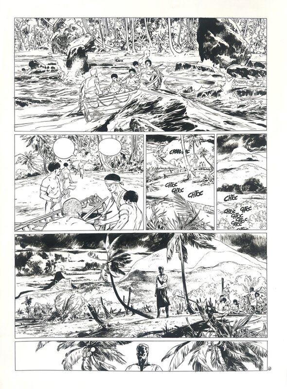 En vente - Fils du soleil par Éric Henninot - Planche originale